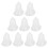 10Stk Durchsichtige Plastikbox Xmas Candy Halter Und 1