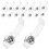 100 Pcs Bar Ljus Fästbrackets För 10 Mm LED Ströpljus 7