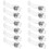 100 Pcs Bar Ljus Fästbrackets För 10 Mm LED Ströpljus 2