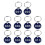 1 Pack/10 Genummerde Sleutelhangers Met Ring 1 T/m 10 1