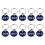 1 Pack/10 Genummerde Sleutelhangers Met Ring 1 T/m 10 7