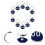 1 Pack/10 Genummerde Sleutelhangers Met Ring 1 T/m 10 8