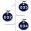 1 Pack/10 Genummerde Sleutelhangers Met Ring 1 T/m 10 10