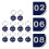 1 Pack/10 Genummerde Sleutelhangers Met Ring 1 T/m 10 4