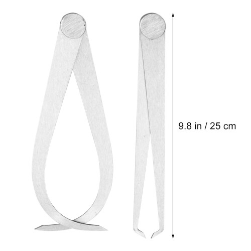 2Pcs 250Mm Mätkaliber För Avståndsmätning Silver 1