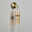 Visconte Bjorn Glass Wall Light LED - Brass 3