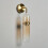 Visconte Bjorn Glass Wall Light LED - Brass 4