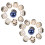 20Pcs Avtagbara Tygknappar Tryckknappar Dekorativa Broscher 1