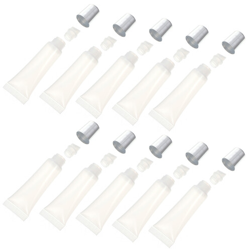 10Pcs Portabla Läppglansförvaringsrör