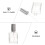 4 Stycken 15 Ml Fyrkantiga Glasflaskor För Parfym 7