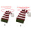 Eltern-Kind-Strickmütze, lässig, Weihnachten, gestreift,-Kind 2
