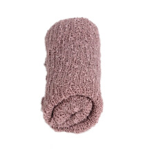 Newborn Baby Fotoprop Stretch Bandage Lång Vågig För Ljuslila