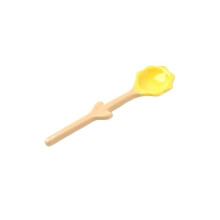 Household Ceramic Irregular Spoon Long-Handle Porcelain Stirring Spoon 0.2 L, 6-Piece Set For Dessert And Breakfast