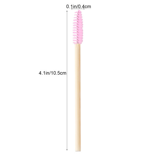 20Pcs Engångsbrynborstar Med Bambuhanterad, Mångsidiga Makeupborstar 1