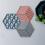 Stycken Hålrig Hexagon Värmeljuddningsmatta Antislir 5