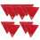10Pcs Truck Night Driving Svansvarningsskylt Triangulär Varningsram 11