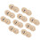 10St 18 Mm Hållock Metallknappar Snöflingformade Tryckknappar Diy 1
