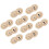 10St 18 Mm Hållock Metallknappar Snöflingformade Tryckknappar Diy 3