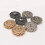 10St 18 Mm Hållock Metallknappar Snöflingformade Tryckknappar Diy 11