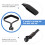 1Handheld Camera Gimbal Hand Strap Zwart Met Metalen 1/4 Schroef 7