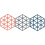 3 Stycken Hexagonformade Värmeisolerande Pannmattor 6