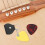 2St Läder Gitarpicksfodral Med Nyckelring För Organisering 2