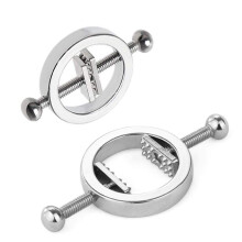 Adjustable Weight Metal Nipple Clamps For Men Women RJ25 Non-Piercing Stimulator Nipple Clips