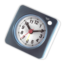 Quiet Operations Alarm Clock Battery Operated Clock Great-Gray