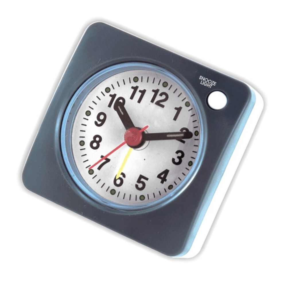 Gray Quiet Operations Alarm Clock Battery Operated Clock Great