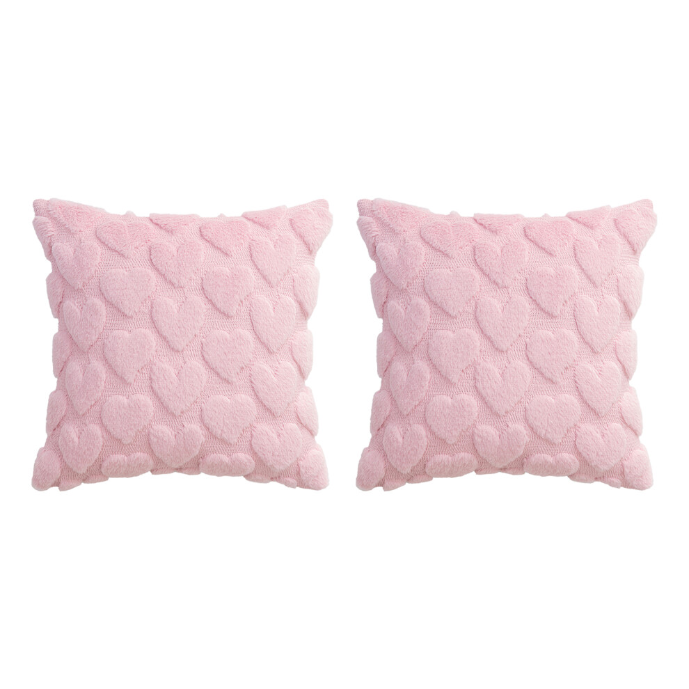 Valentines Day Themed Throw Pillow Cover- 45X45cm Pink