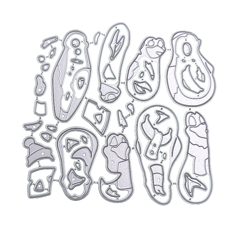 Christmas Penguin Metal Cutting Dies Scrapbooking Stencil Die