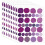 10 Sheet Colorful Irregular Dots Wall Decal Removable-Lavender 1