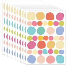 10 Sheets Colorful Dots Decal Irregular Circle Dot-Candy color
