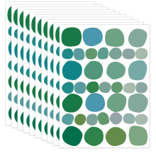 10 Sheets Colorful Dot Wall Decal Irregular Dots Wall-Vanilla