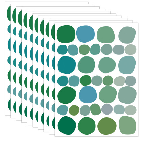 10 Sheets Colorful Dot Wall Decal Irregular Dots Wall-Vanilla