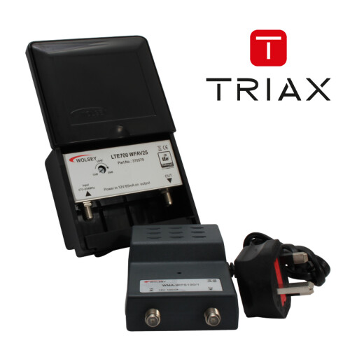 Wolsey 1 Way WFAV25 LTE 25dB Variable Masthead Amplifier Kit with Power Supply