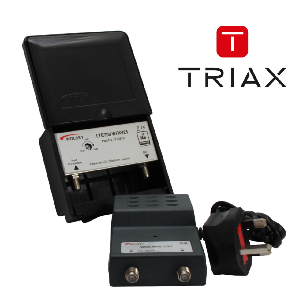 Wolsey 1 Way Wfav25 Lte 25Db Variable Masthead Amplifier Kit With Power Supply
