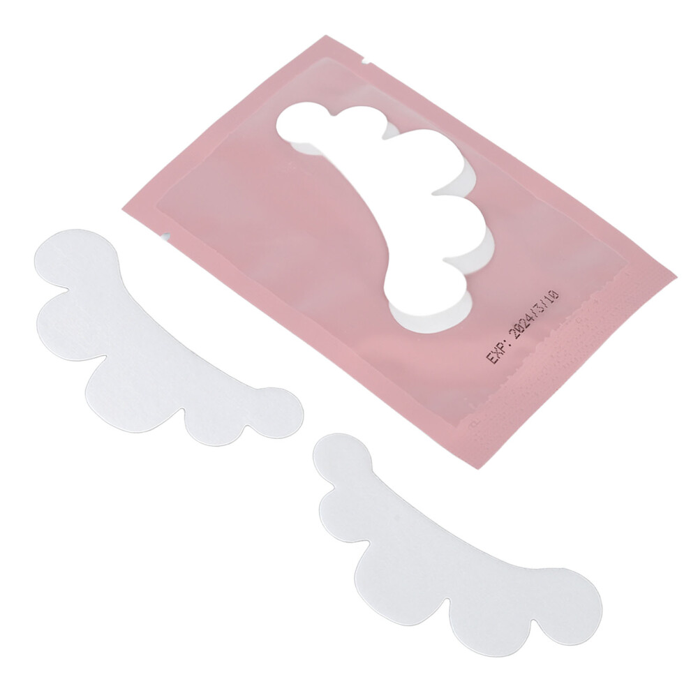 100 Pairs Grafted Eyelashes Isolation Pads Petal Shape Non Woven Eye Stickers