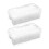 2Sets Transparante Horlogebox Met Foam Bescherming Wit 2