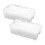 2Sets Transparante Horlogebox Met Foam Bescherming Wit 7