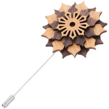 Pin En Bois Pour Broche Costume Boutonnière