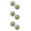 3 Paires Boutons Motif Tai Chi Formels 9