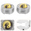 3 Paires Boutons Motif Tai Chi Formels 11