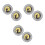3 Paires Boutons Motif Tai Chi Formels 4