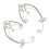 1 Paire De D'oreilles Perçage À Clipser 3