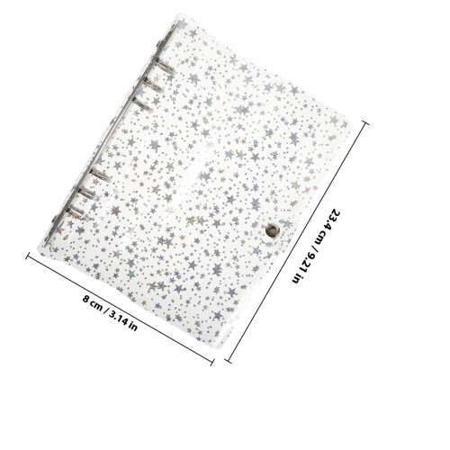 Capa De Pasta Caderno Adorável Refilável Acessório Escritório 1