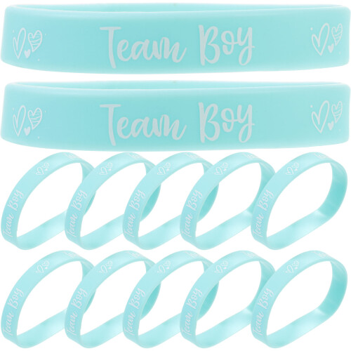 12 Unidades Pulseiras Gênero Equipe Menino Para De Bebê