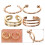 4 Pezzi A Clip In Metallo Perforazione 4