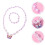 Conjunto Kit De Para Crianças Colar Pulseira Borboletas 5