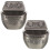 2Pcs De Metal Para Dente Do Bebê, 4